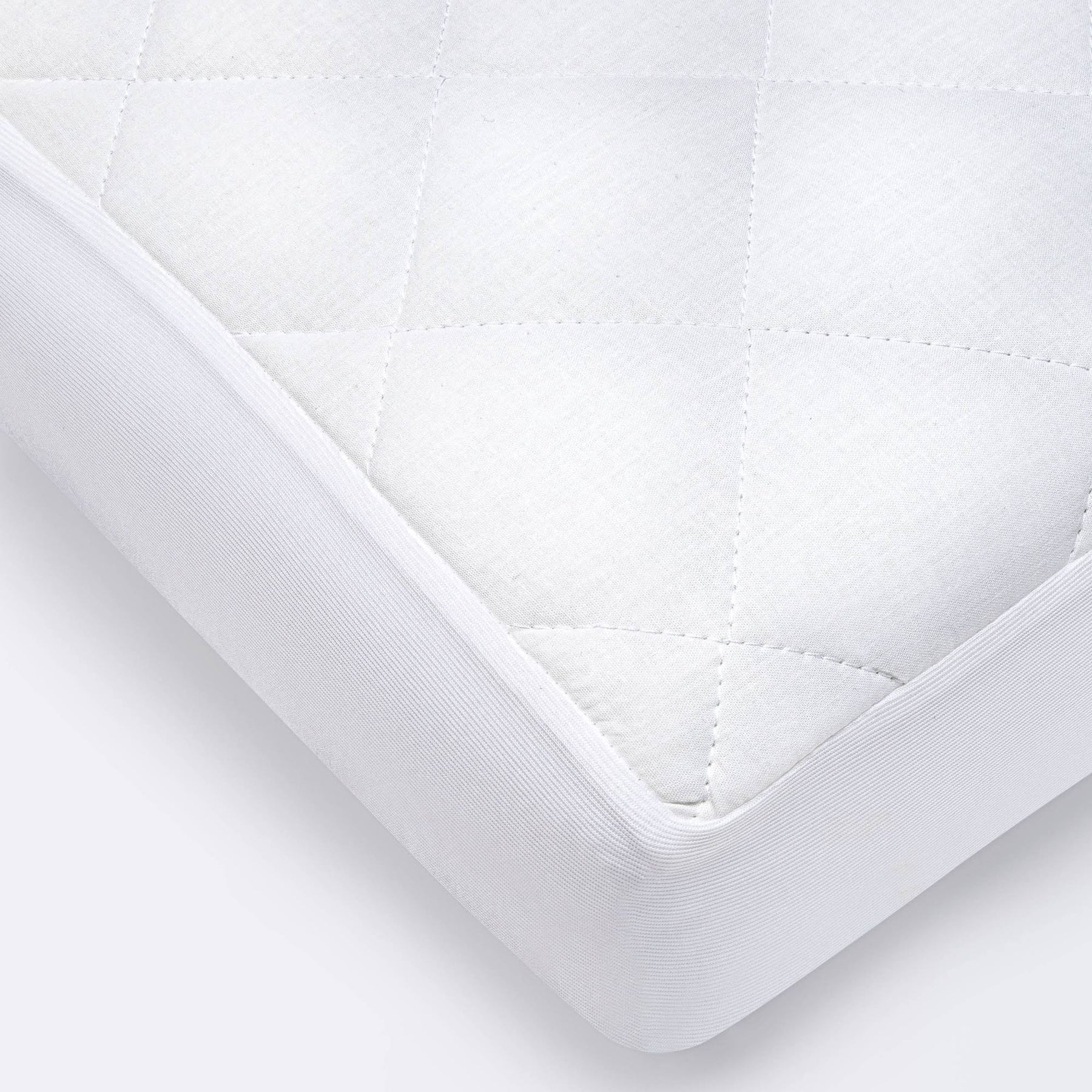 Waterproof Fitted Crib and Toddler Mattress Pad Cover - Cloud Island White