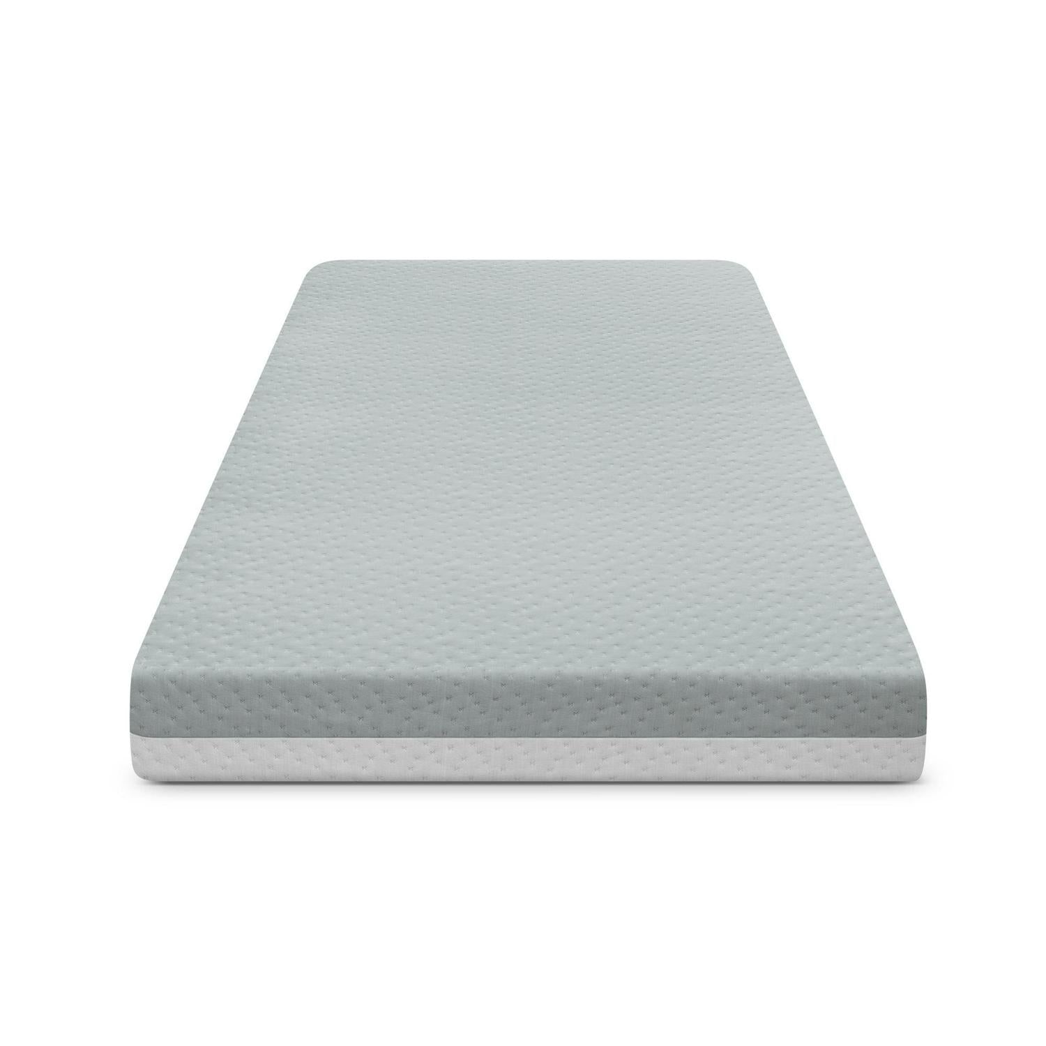 Delta Children Winter Breeze Mattress - Breathable Baby Crib and Toddler Mattress W Cloud Core. Machine Washable Cover. GREENGUARD Gold. Waterproof. Sustainably Sourced Fiber Core. Artic Blue/White