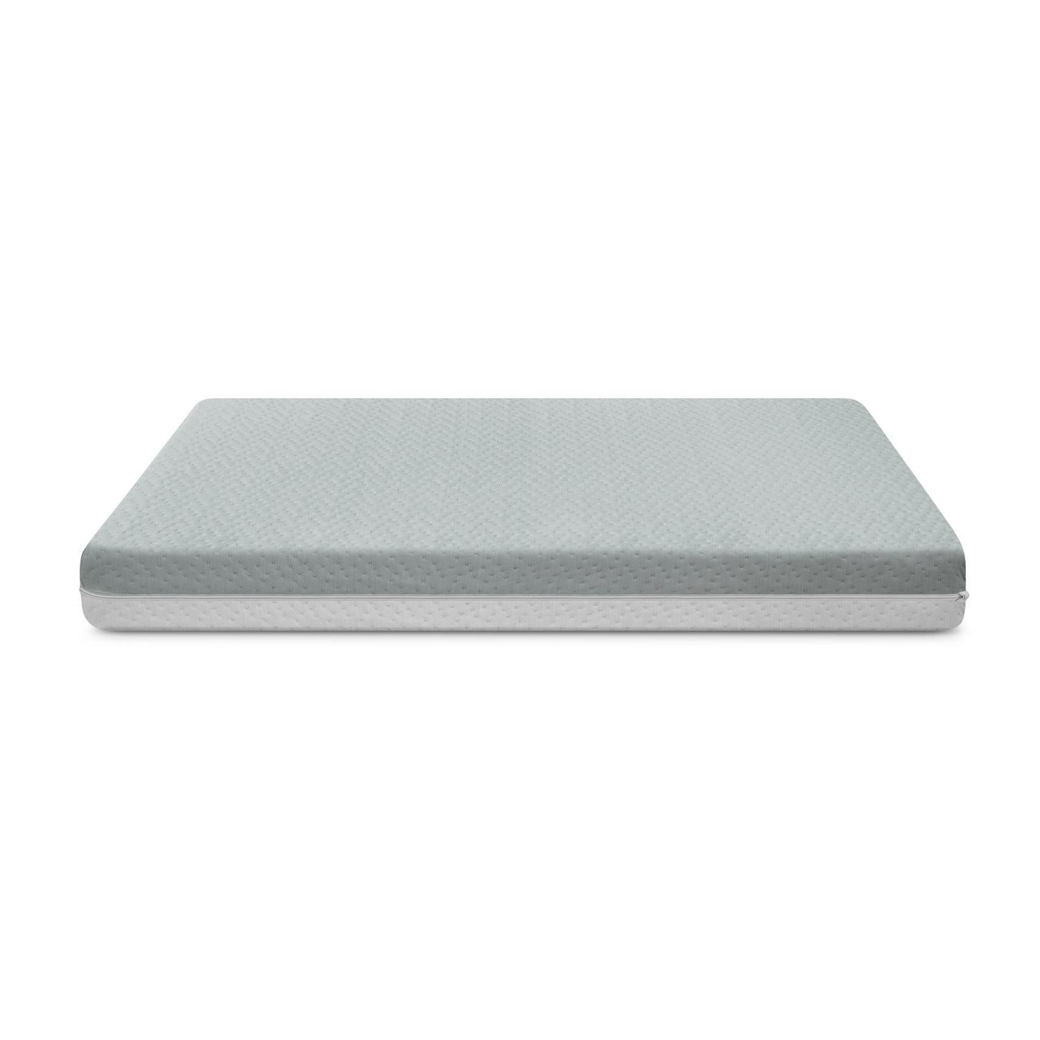 Delta Children Winter Breeze Mattress - Breathable Baby Crib and Toddler Mattress W Cloud Core. Machine Washable Cover. GREENGUARD Gold. Waterproof. Sustainably Sourced Fiber Core. Artic Blue/White